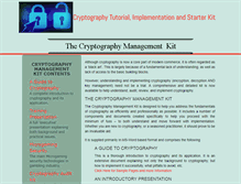 Tablet Screenshot of cryptography-tutorial.com
